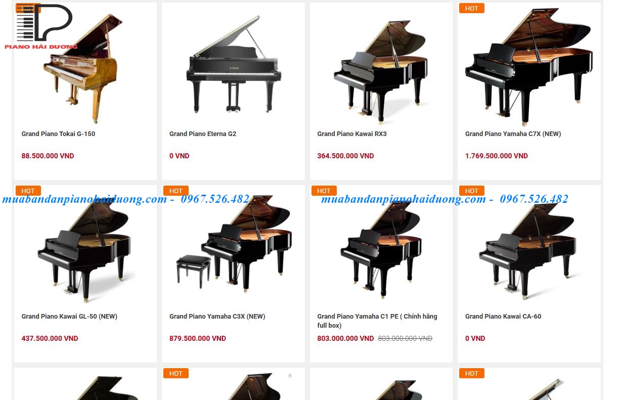Đàn Piano Cơ Grand