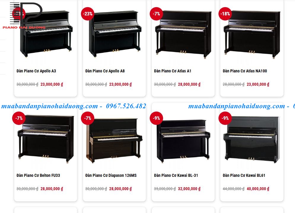 Top Model Đàn Upright Piano nào đang được ưa chuộng hiện nay?